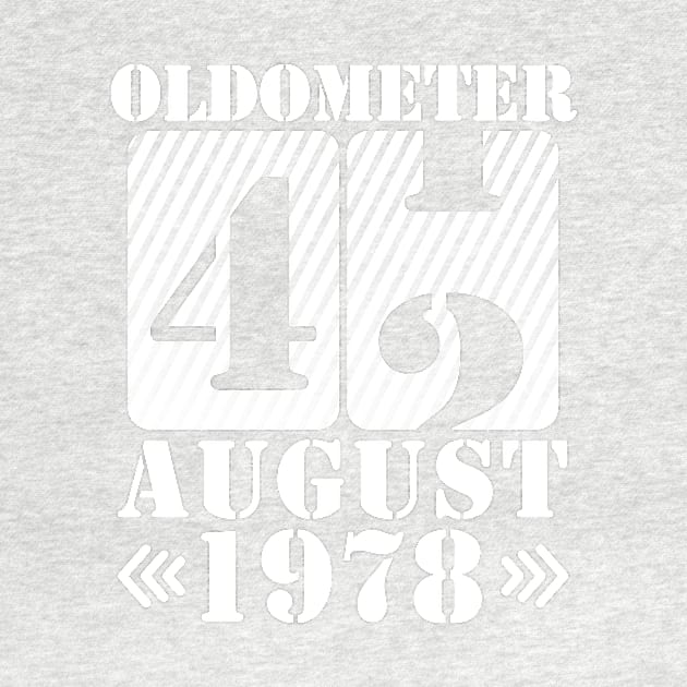 Oldometer 42 Years Old Was Born In August 1978 Happy Birthday To Me You by DainaMotteut